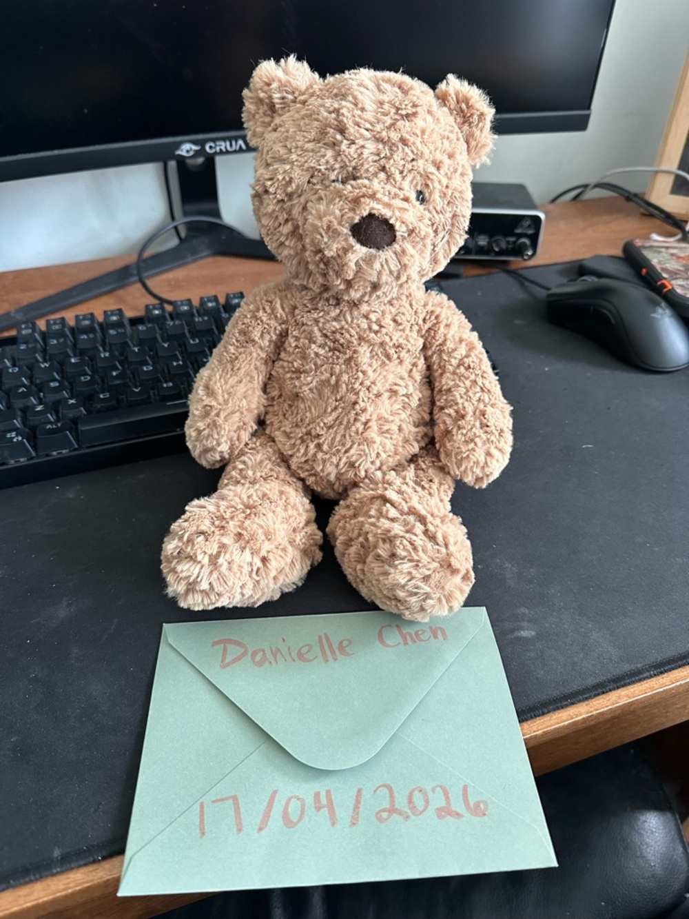 Jellycat Bumbly Brown Teddy Bear Small size